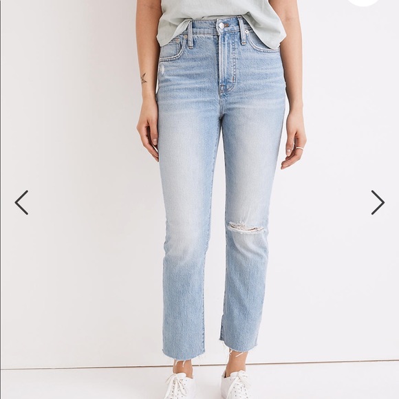 Madewell Denim - Madewell Petite Perfect Vintage Jean in Coney Wash: Destroyed Edition